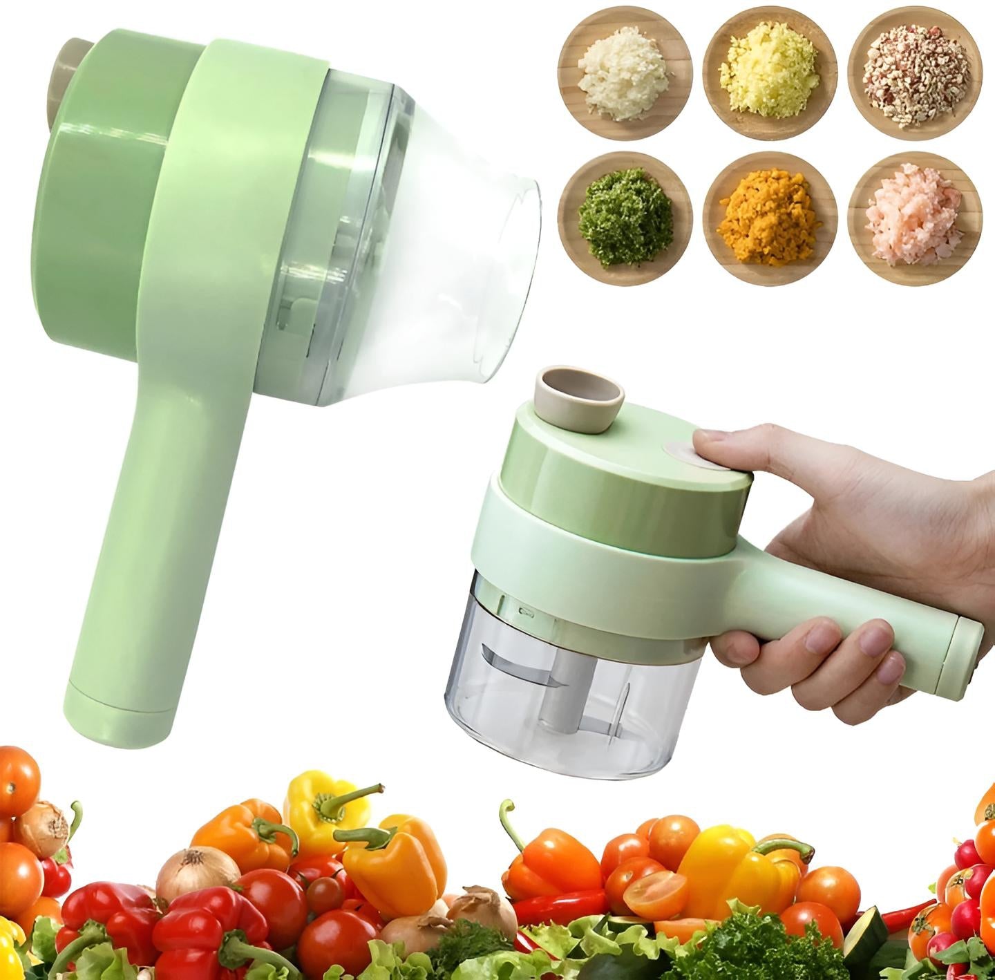 Electric Handheld Vegetable Cutter Slicer Multifunctional Food Chopper Compact Durable And Easy To Use Kitchen Tool
