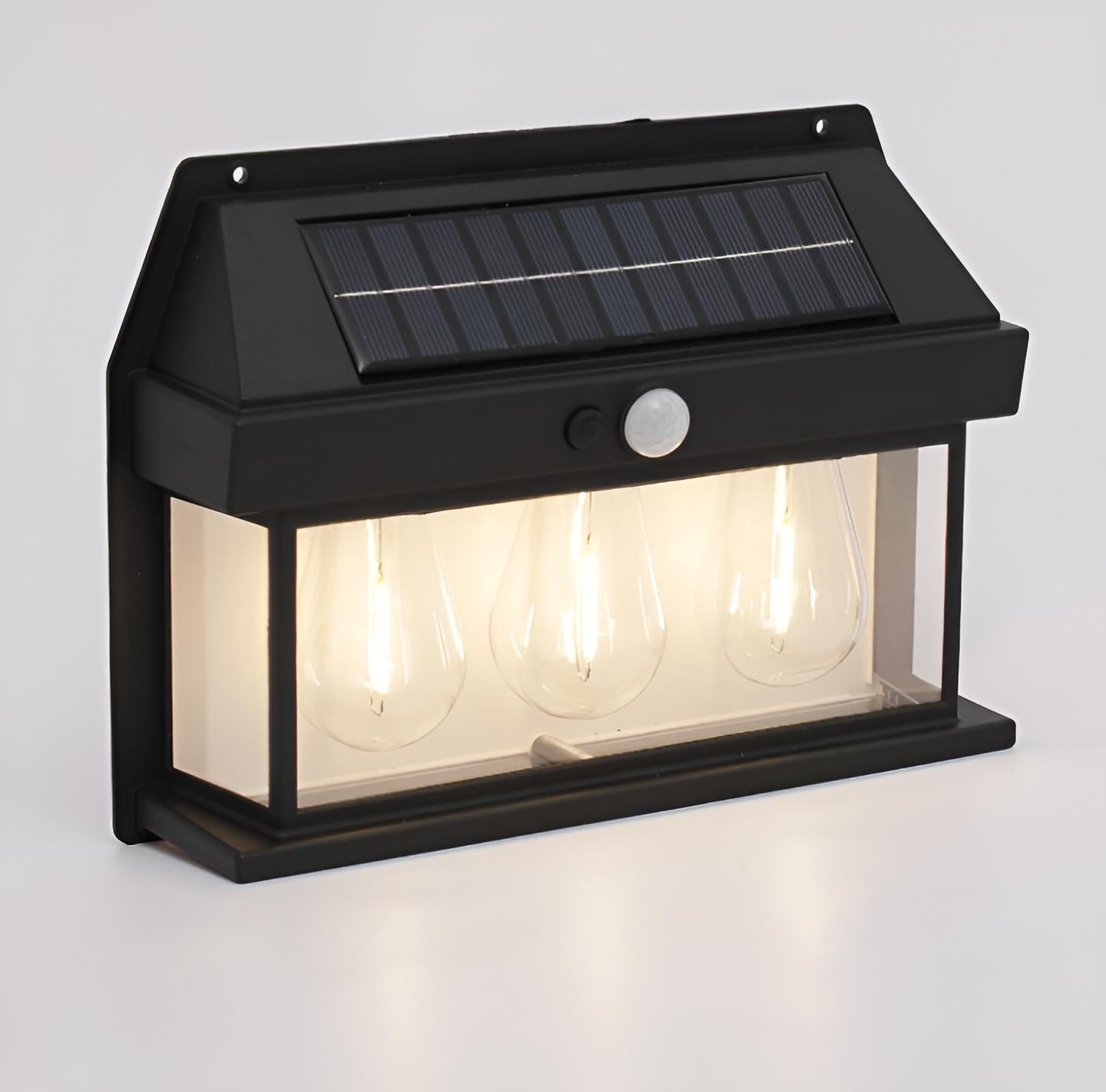 Solar Interaction Wall Lamp Outdoor Motion Sensor Light Solar Powered LED Wall Light Waterproof