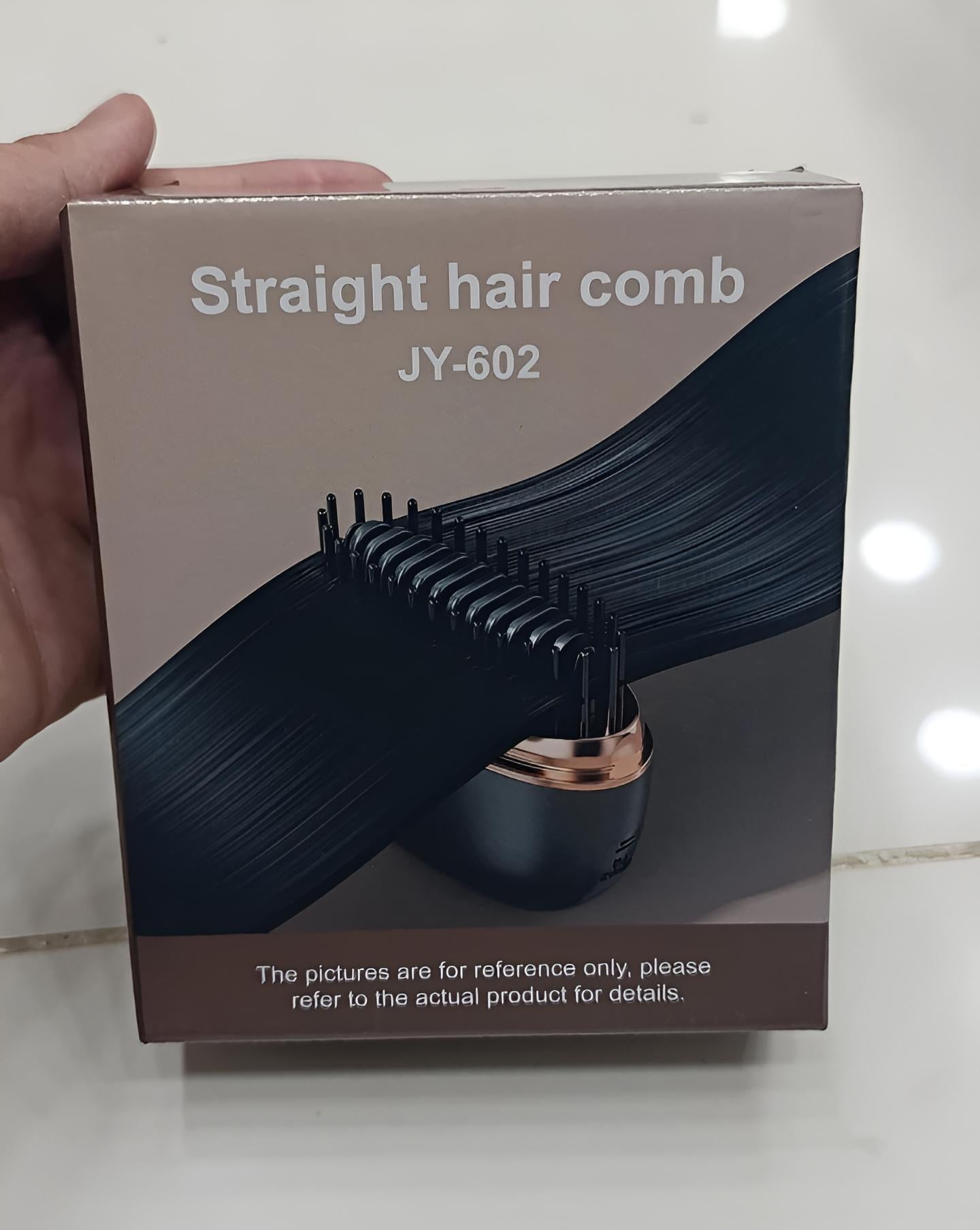 Mini Hair Straightening Comb Wireless Charging Portable