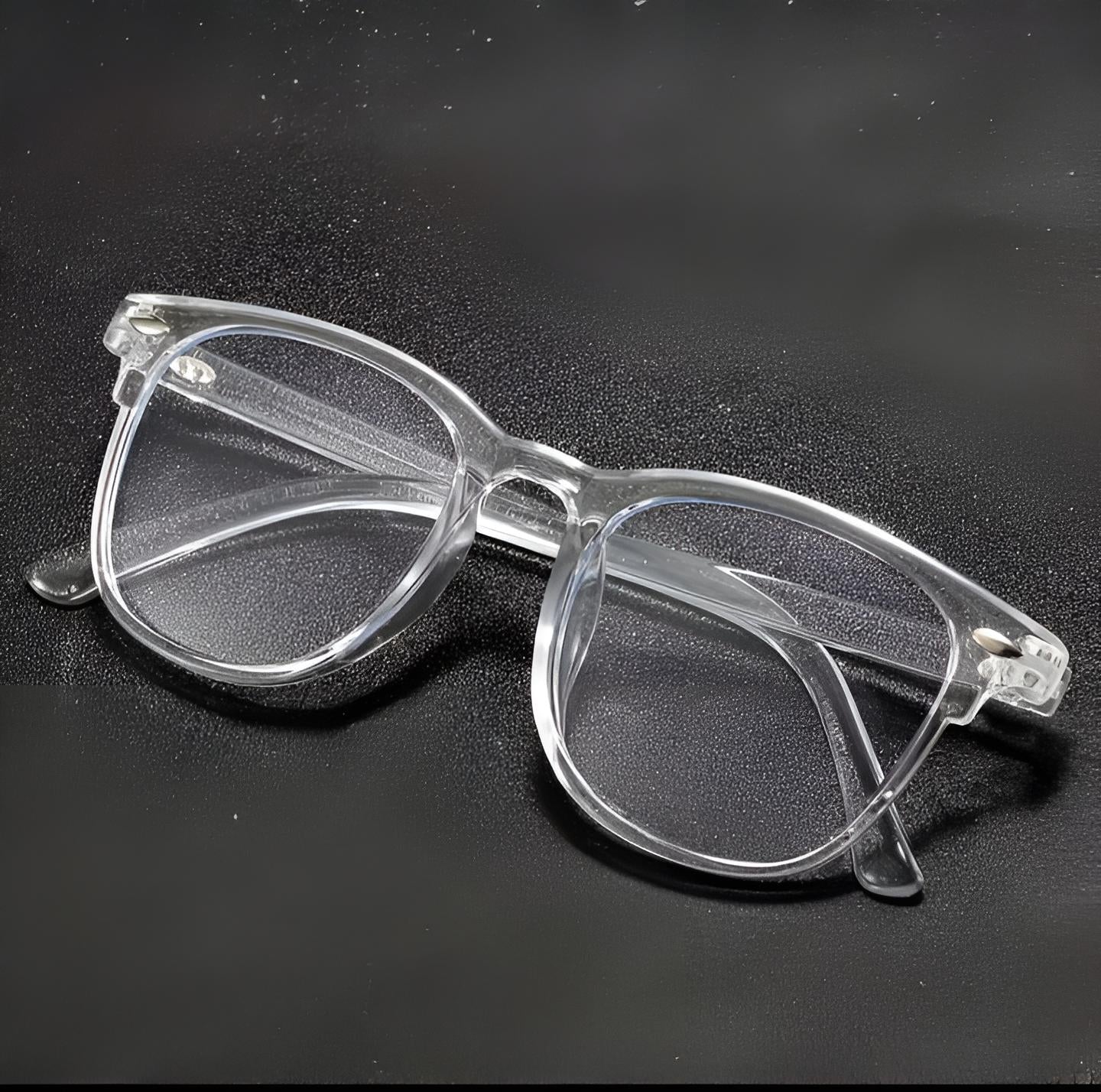 Transparent UV400 Blue Light Blocking Glasses for Men & Women | Clear Lens Computer & Mobile Eyewear | Stylish Unisex Frame with Protective Glasses Box