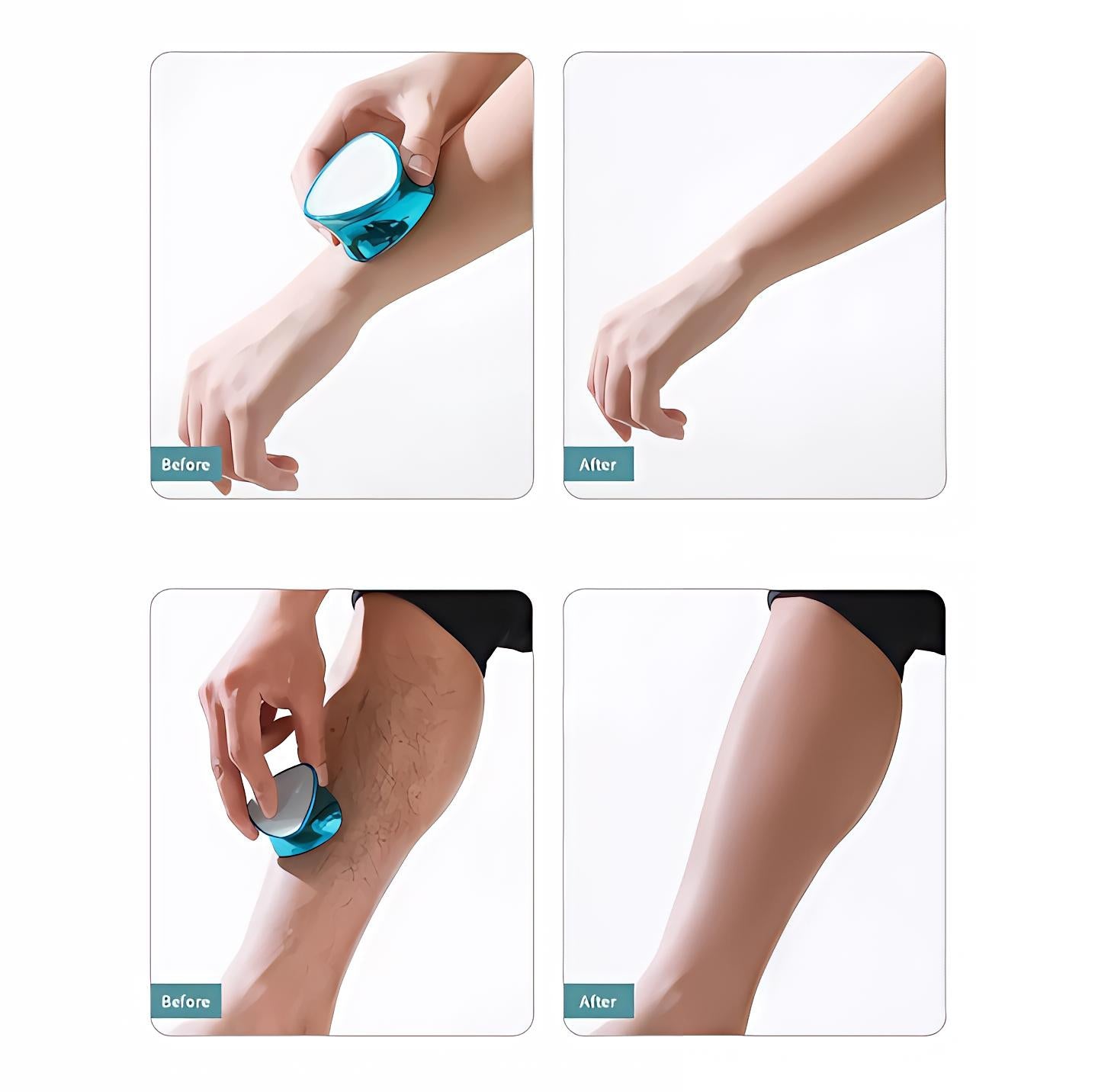 Crystal Glass Pedicure Rasp | Foot File Grinder | Callus Remover | Portable Mini Beauty Epilator (Random Color)