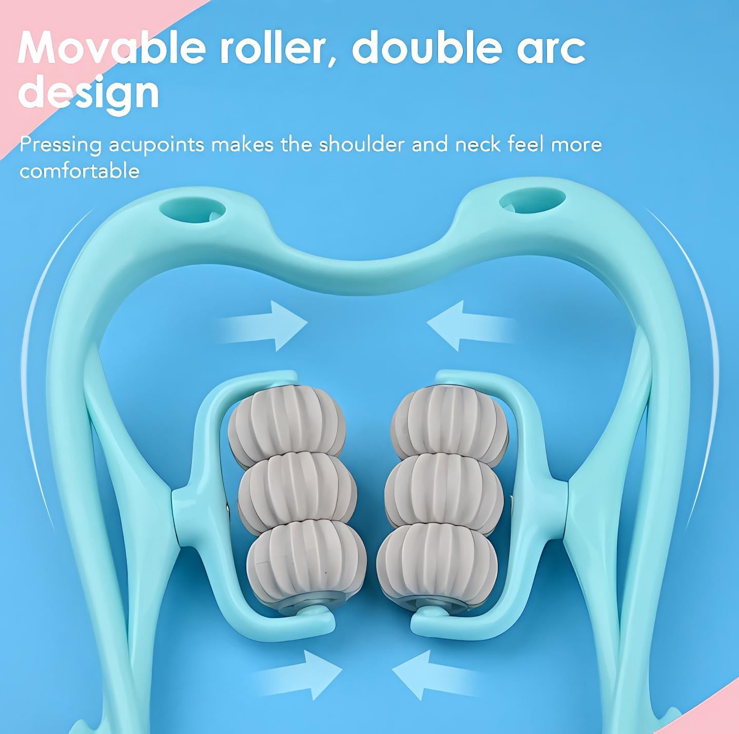 6-Wheel Neck & Spine Massager | Deep Tissue