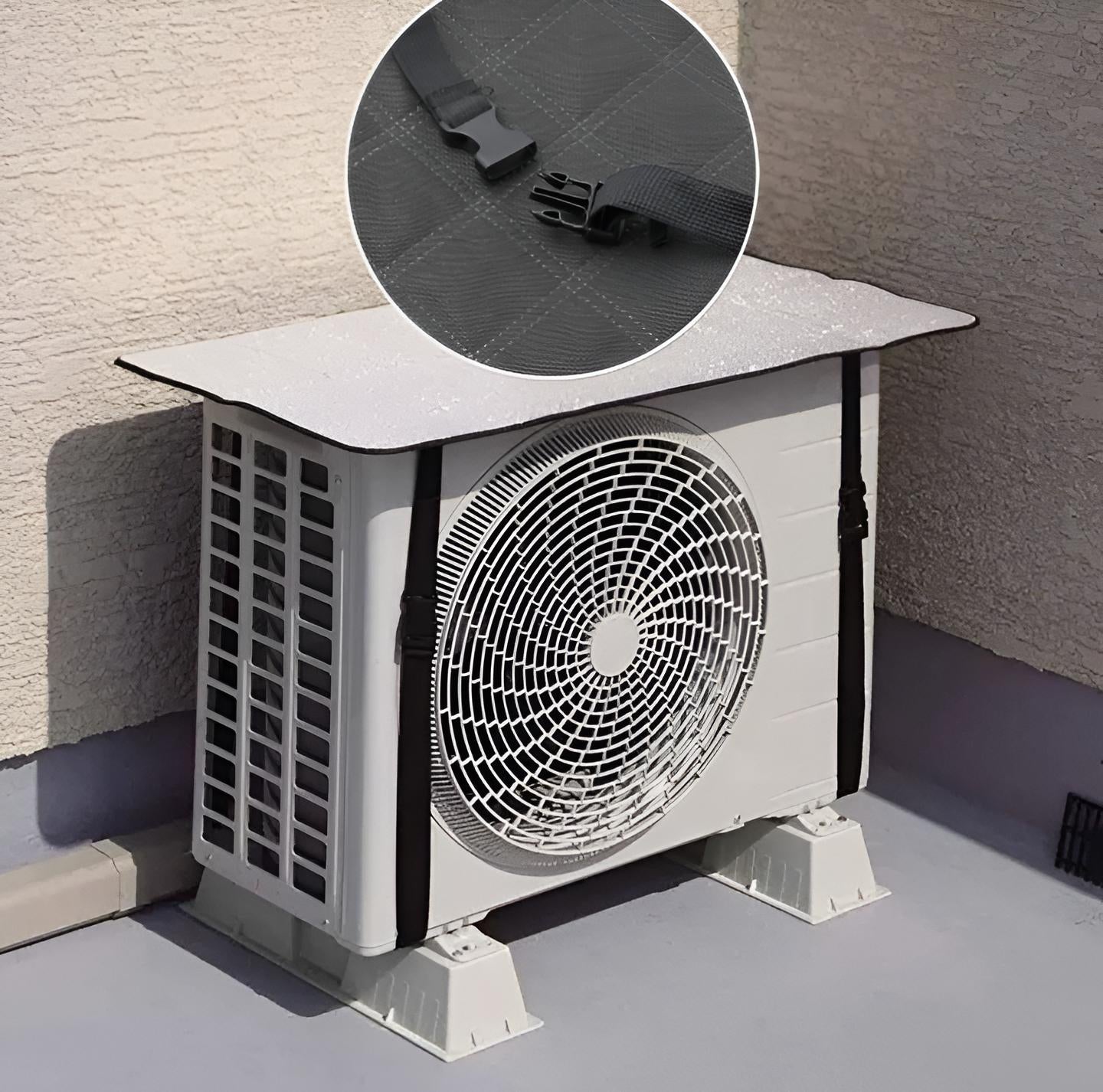 Premium Split AC Outdoor Unit Heat Insulation Sheet - Universal Sunshade Protective Roof & Sun Shield Cover | Without Clip