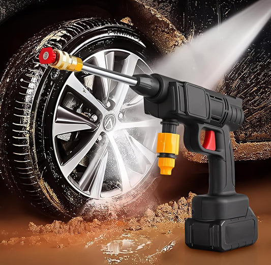 Automatic Cordless Car Wash Spray Gun | 48V High Pressure Lithium Battery | Wireless Foam Jet Washer (Single & Double Battery)