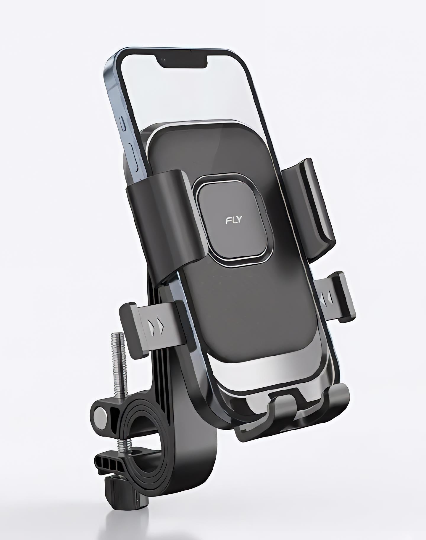 FLY PT-030 Universal Bike Phone Holder Secure Stable Hands Free Riding With 360 Degree Adjustable Viewing