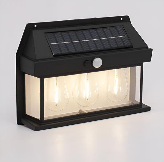Solar Interaction Wall Lamp Outdoor Motion Sensor Light Solar Powered LED Wall Light Waterproof