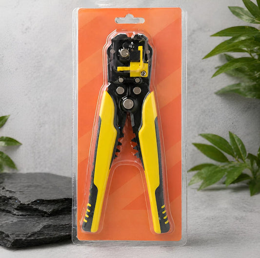 Self-Adjusting Multifunctional Wire Stripper & Crimper Heavy Duty Automatic Stripping Pliers for 10-24 AWG Wire