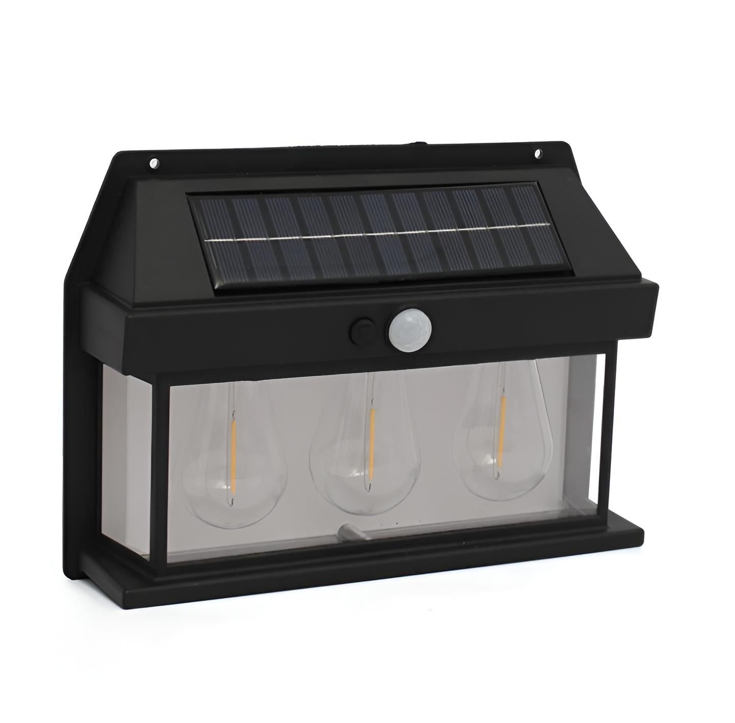 Solar Interaction Wall Lamp Outdoor Motion Sensor Light Solar Powered LED Wall Light Waterproof