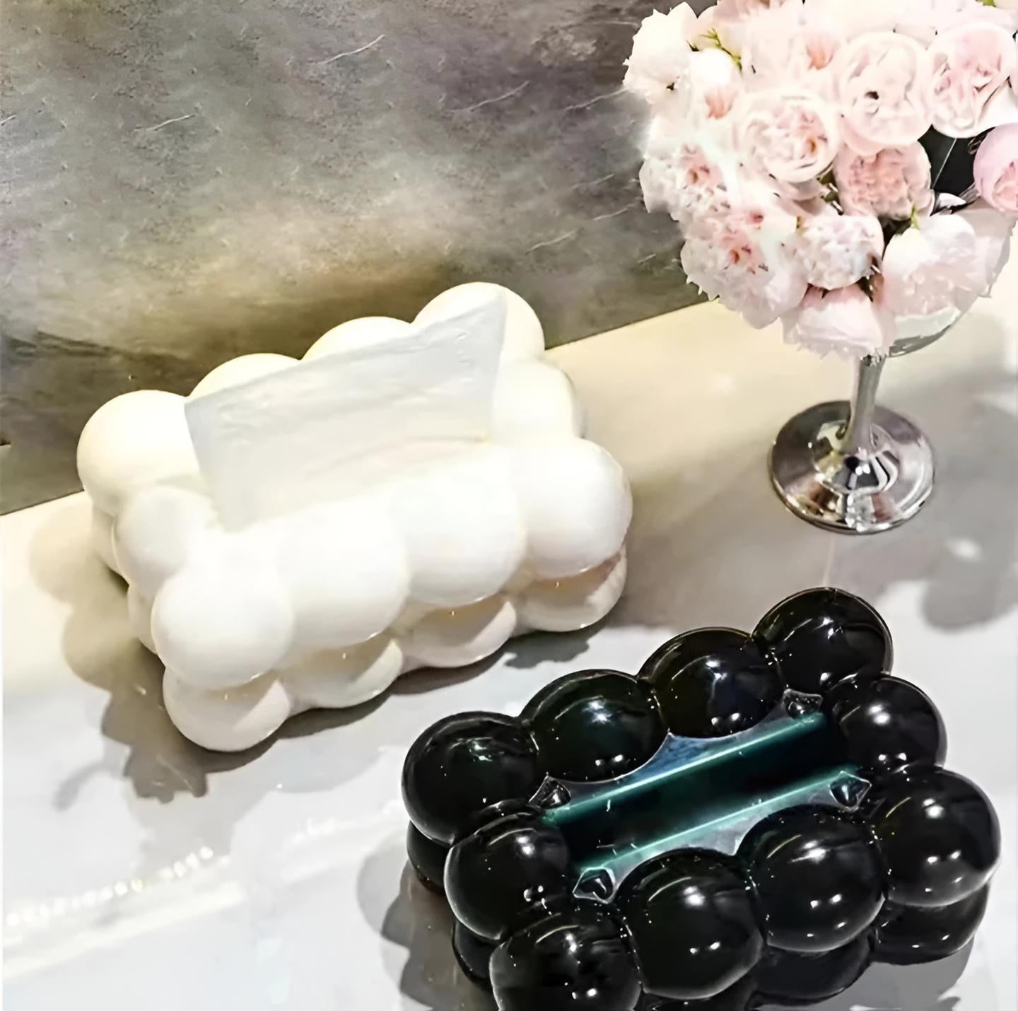 Bubble Shape Tissue Box Holder ^ | Non-Slip Plastic Cover For Stylish Storage | Randam Color