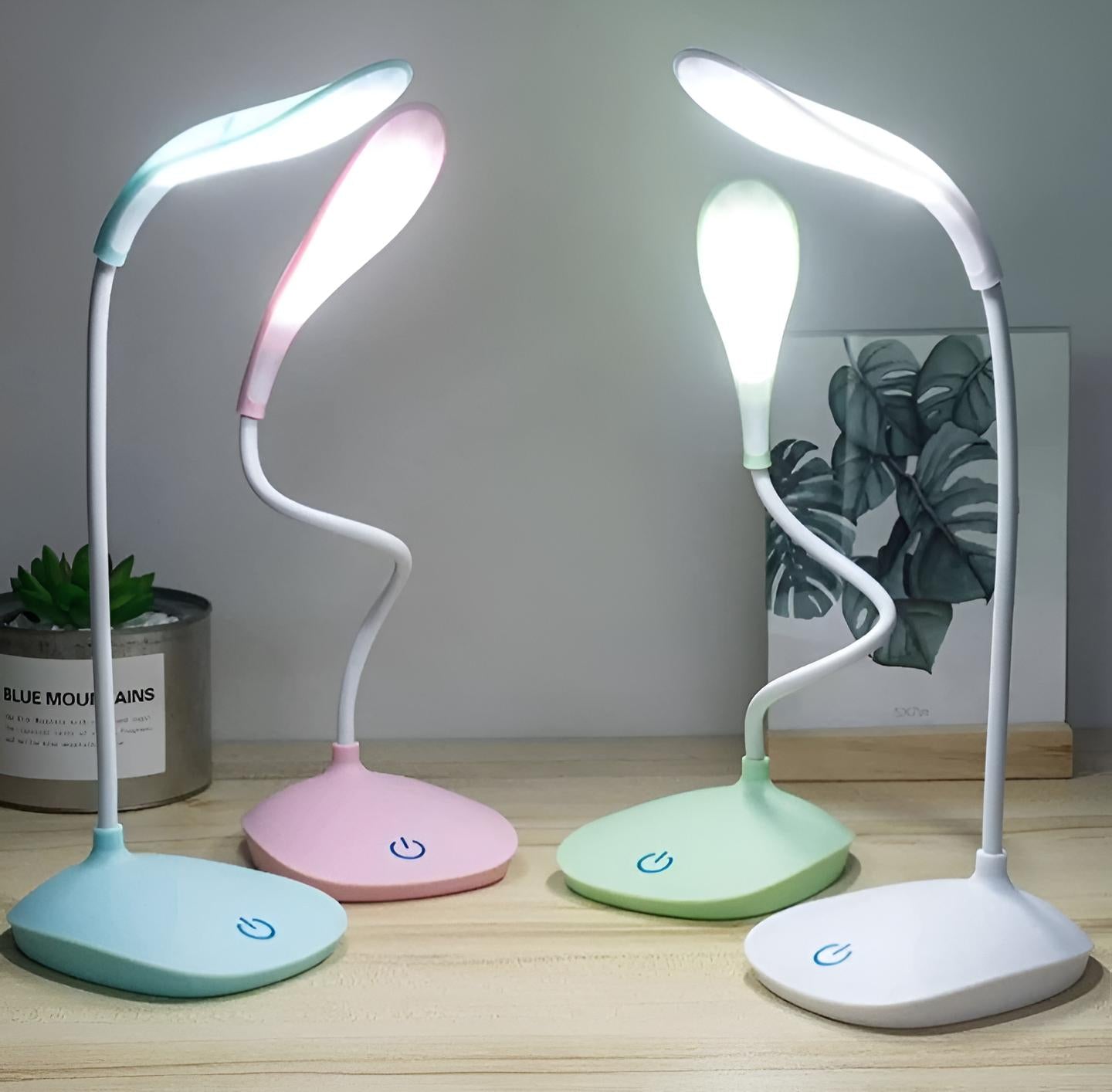 3 Levels Dimming LED Desk Lamp – Smart Touch Control Flexible Eye-Protection Study Light