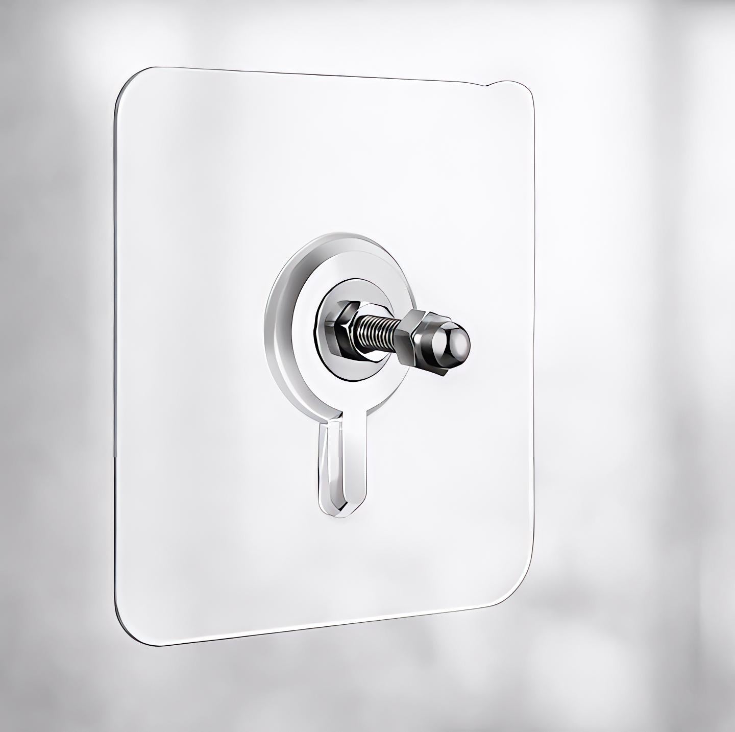 Pack of 10 Heavy-Duty Self-Adhesive Transparent Wall Hooks - Waterproof No-Drilling  Screw & Nail Traceless Wall Organizers