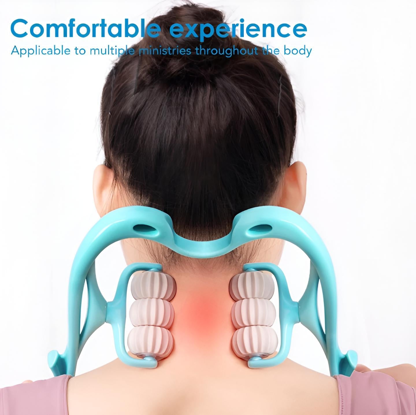 6-Wheel Neck & Spine Massager | Deep Tissue