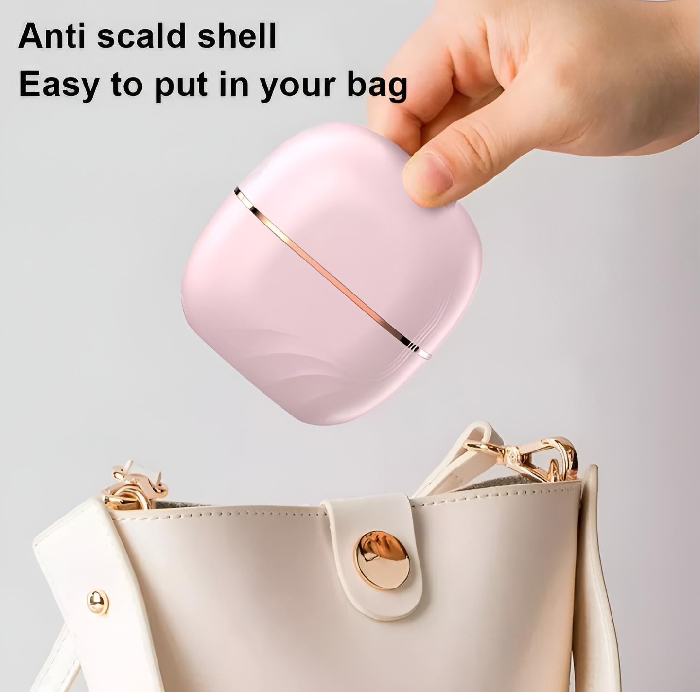 Mini Hair Straightening Comb Wireless Charging Portable