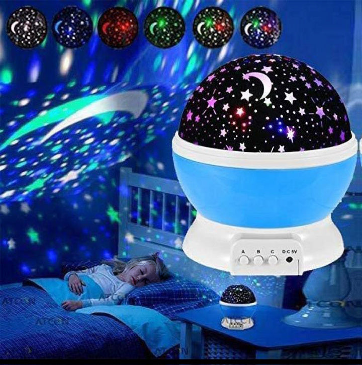 360 Rotating Star Master Projection Lamp | USB Battery