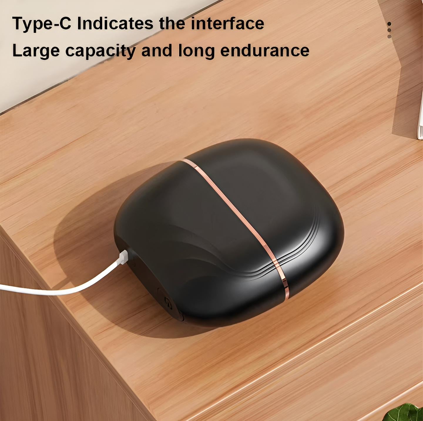 Mini Hair Straightening Comb Wireless Charging Portable