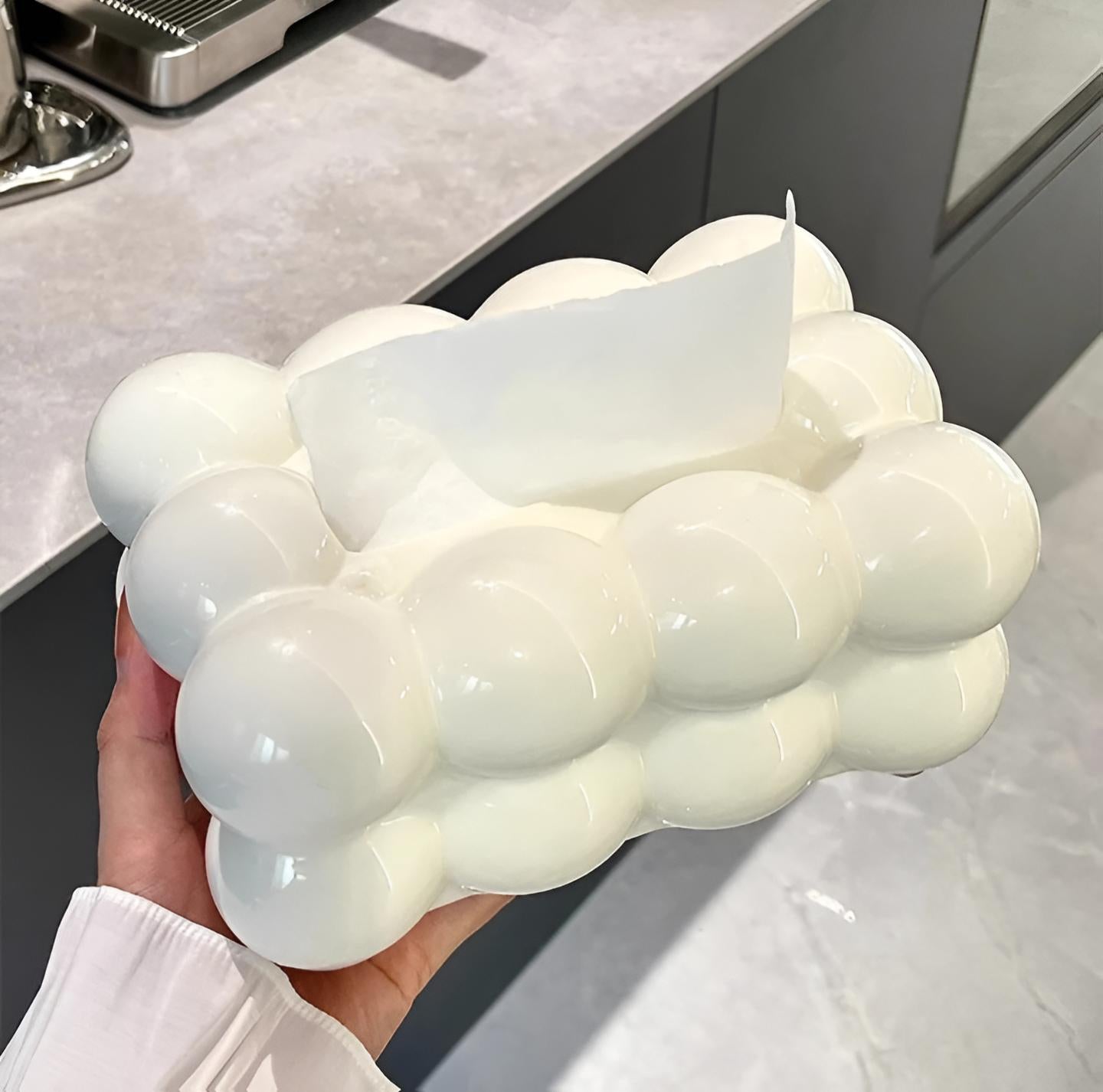 Bubble Shape Tissue Box Holder ^ | Non-Slip Plastic Cover For Stylish Storage | Randam Color