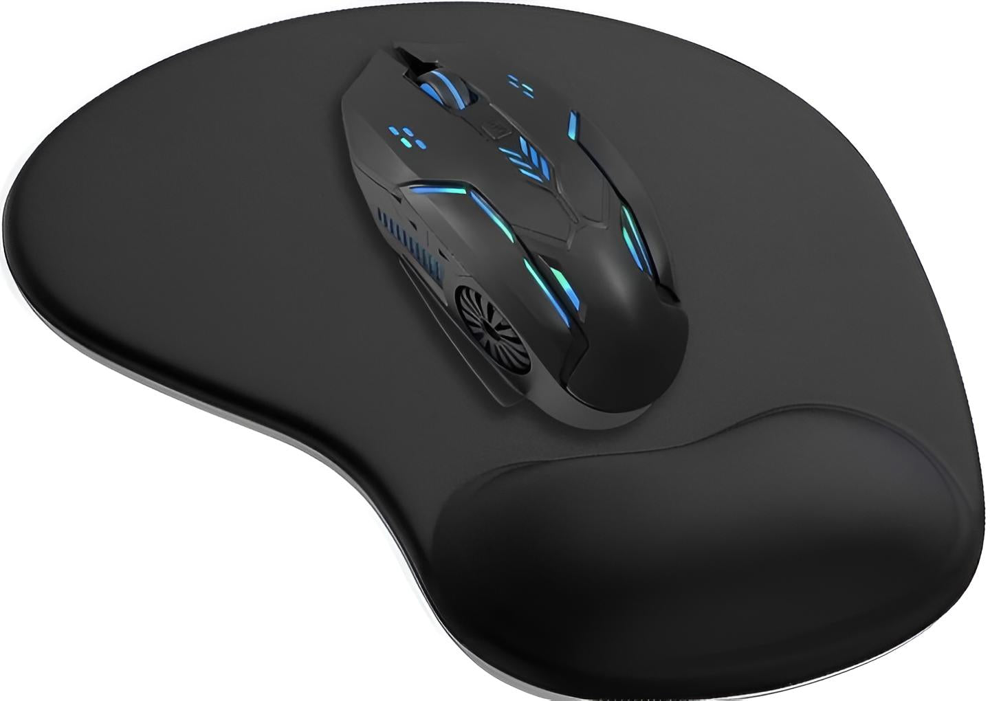 Premium Ergonomic Gaming Mouse Pad With Wrist Support -Non Slip Base & Comfortable Memory Foam Design (Random Colors)
