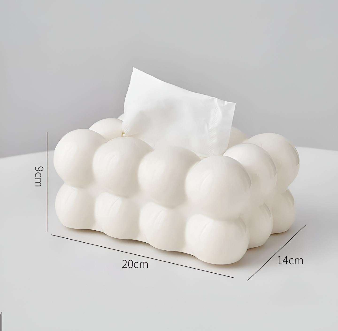Bubble Shape Tissue Box Holder ^ | Non-Slip Plastic Cover For Stylish Storage | Randam Color