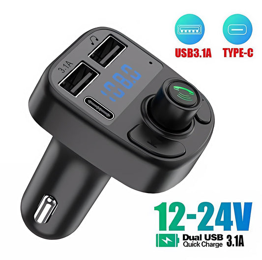 C1 - Car Mp3 Player | Car Wireless FM Transmitter | Car Mp3 Modulator | Car Accessories (Random Color)