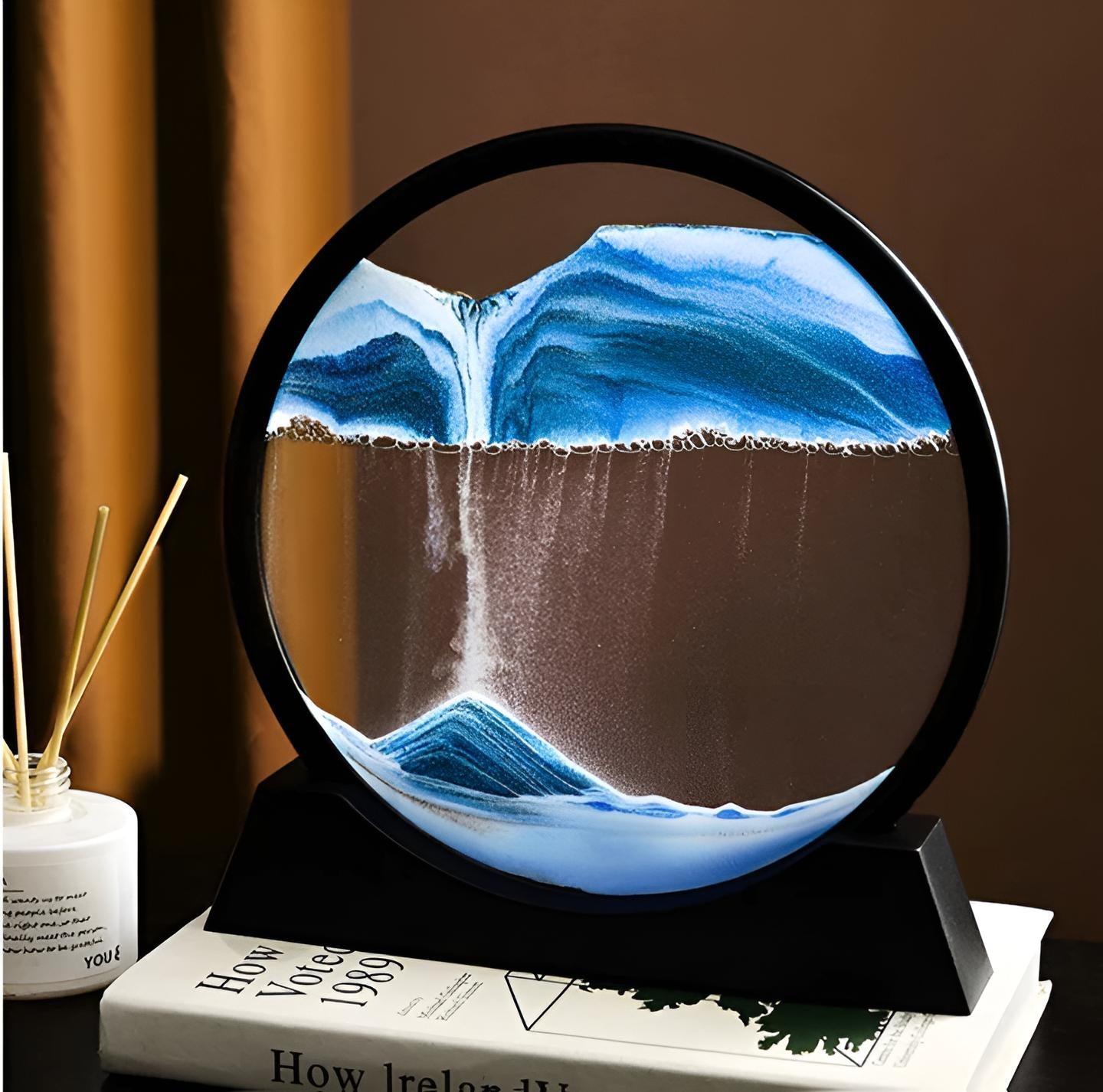 3D Moving Sand Art Lamp With Stand | Sand Lamp For Room