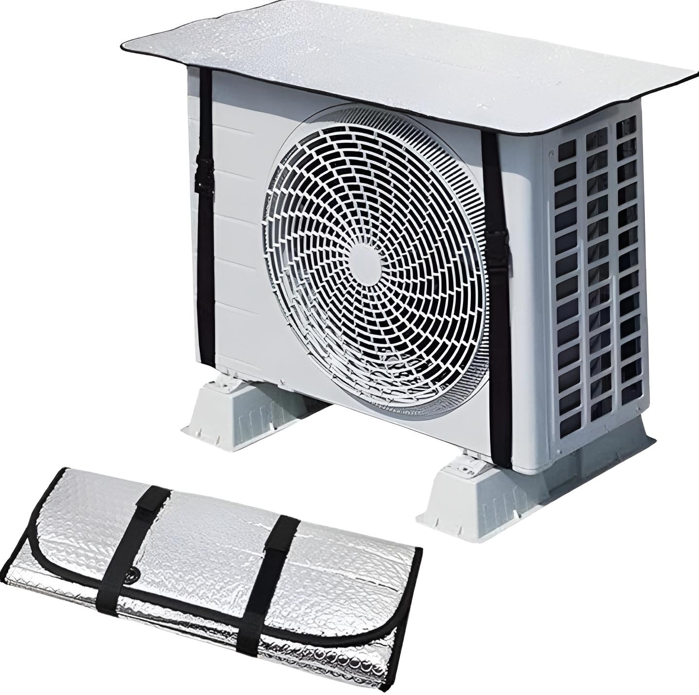 Premium Split AC Outdoor Unit Heat Insulation Sheet - Universal Sunshade Protective Roof & Sun Shield Cover | Without Clip