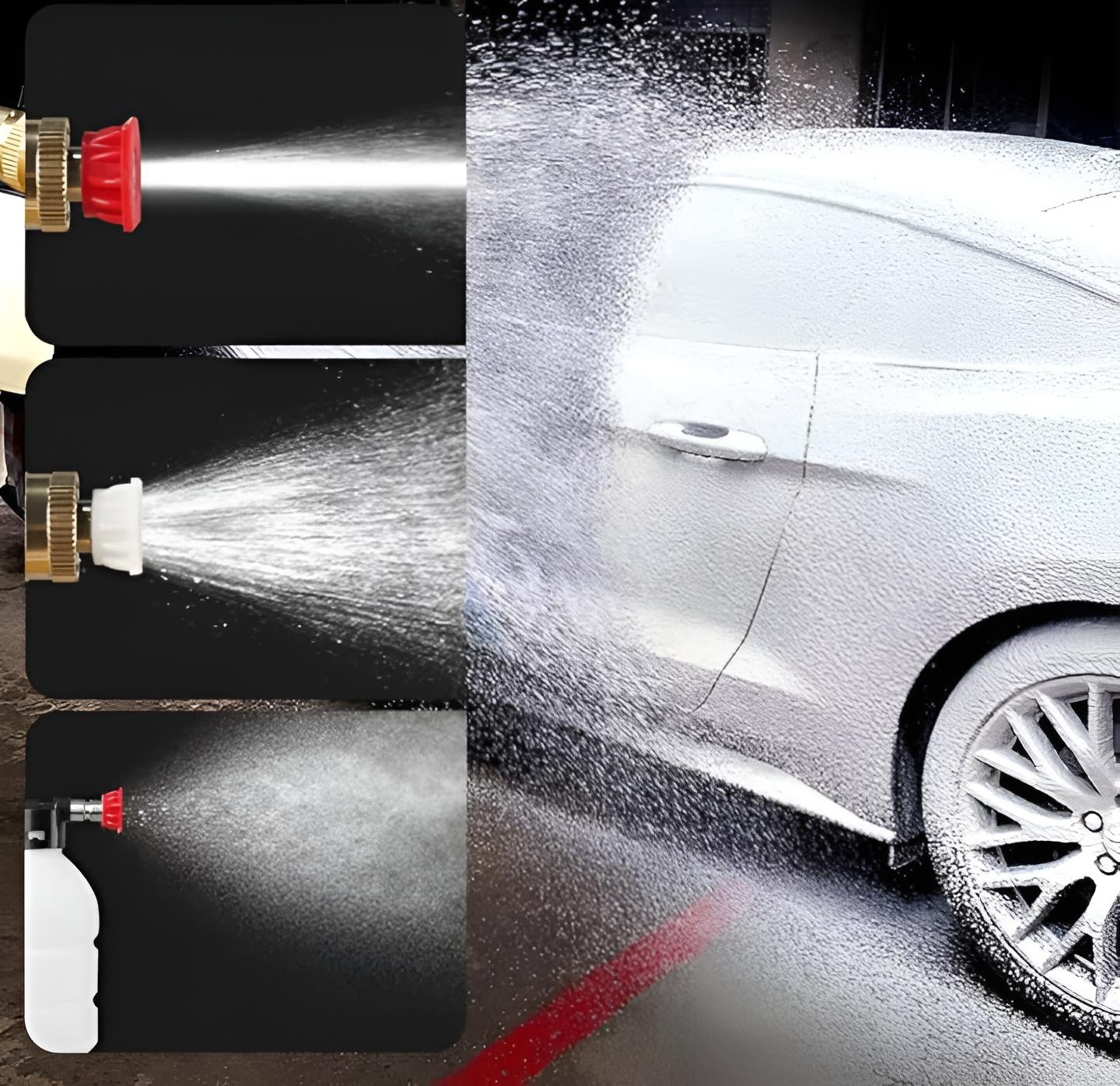 Automatic Cordless Car Wash Spray Gun | 48V High Pressure Lithium Battery | Wireless Foam Jet Washer (Single & Double Battery)