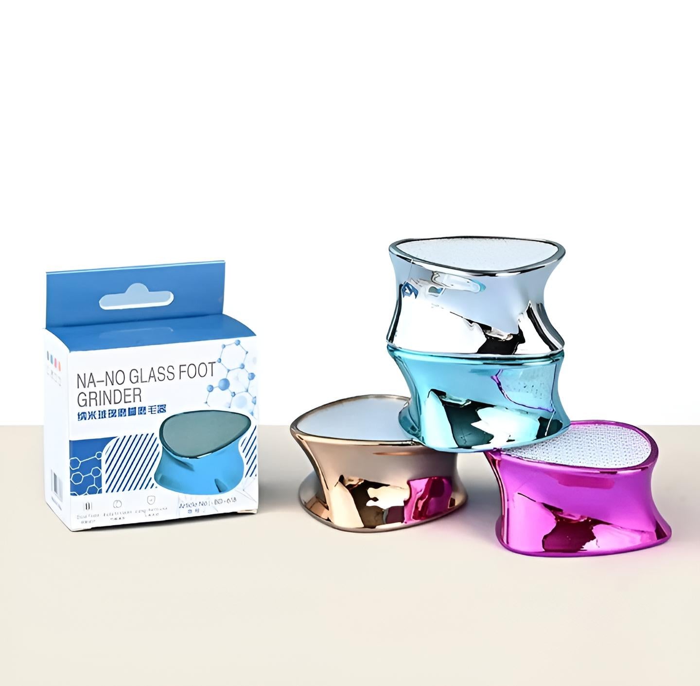 Crystal Glass Pedicure Rasp | Foot File Grinder | Callus Remover | Portable Mini Beauty Epilator (Random Color)